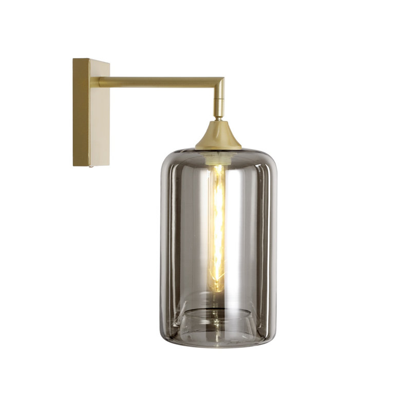 Bonita Iron Armed Sconce, Smoke, Gold