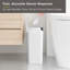 EKO Brio Motion Sensor Trash Can, 10L in White Compact Design, Fingerprint Resistant Trash Bin for Effortless Waste Disposal