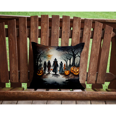 More Spooky Halloween Other/No Pattern Polyester Indoor/Outdoor Throw Pillow