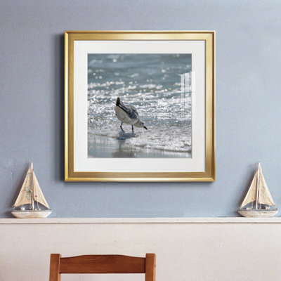 Bottoms Up - Matted and Framed Under Acrylic Glass, Large Living Room Wall Art