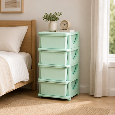 Modern Toy Storage Drawers, Vertical Multi-Tier Toy Organizer Storage Tower, Child-Friendly Storage Cabinet, Space-Saving Storage Unit for Playroom, Bedroom