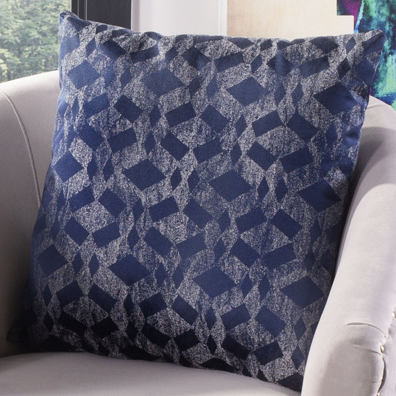 Rayen Geometric Reversible Throw Pillow
