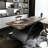 70.9-Inch Executive Desk, Large Office Computer Desk Writing Desk with Metal Base, Modern Simple Workstations Writing Table Conference Table Business Furniture for Home Office