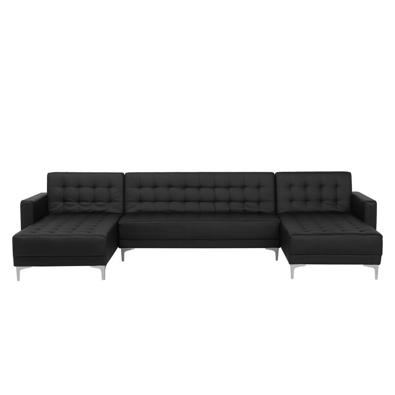 Finnegan 5 Seater Faux Leather Sofa Bed
