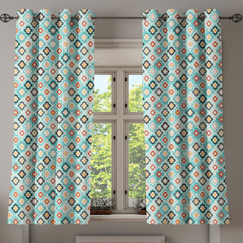 Sateen Blackout Curtain Pair, 50" W x 54" L