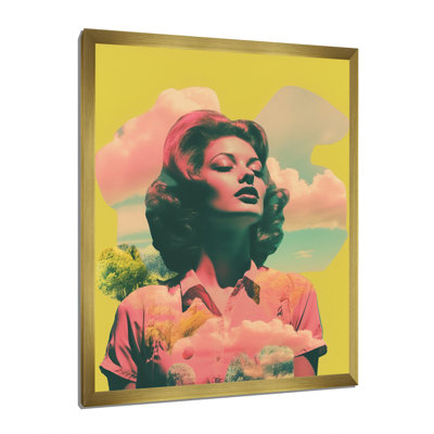 «Vintage Woman Portrait Iconic», impression sur toile