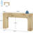 63-Inch Farmhouse Console Table, Wooden Sofa/Entryway Accent, Hallway & Foyer