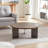 Round coffee table Metel feet-196282906