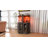 53'' H Farmhouse Corner Bar Cabinet with Glass Door & LED Lights-1484030553