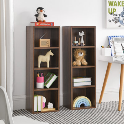 8 Tall Bookcase With Adjustable Shelves, Multi-Functional Cd Storage Cabinet For Home Office, Exquisite And Stable Appearance Media Tower Rack Office Display, Design -