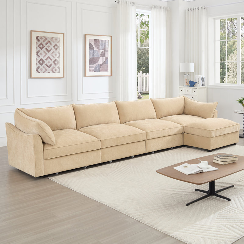 Canapé modulaire en chenille de salon moderne