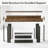 63 Inch Farmhouse Console Table with 2-Tier Storage, Rustic Entryway Sofa Table in Brown and Gray, Perfect for Narrow Spaces and Modern Interiors-1688799267