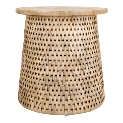 Apputhurai Solid Wood Top End Table