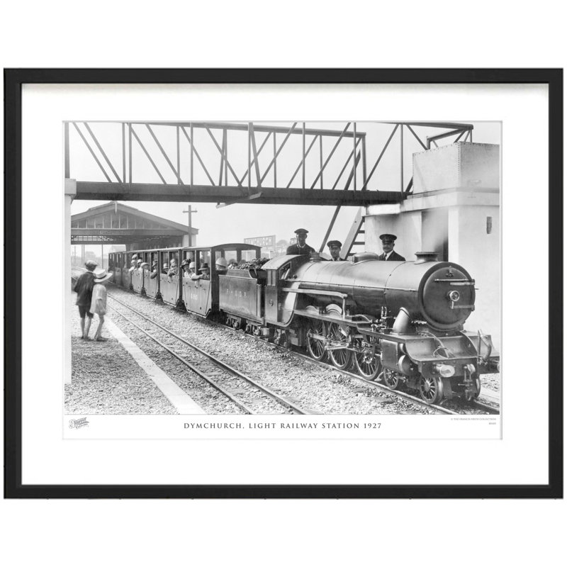 Dymchurch, Light Railway Station 1927 1 Piece Single Picture Frame Wall Art, 28cm H x 36cm W x 2.3cm D