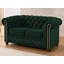 Cleo Blink 2 Piece Velvet Chesterfield Living Room Set-136421940