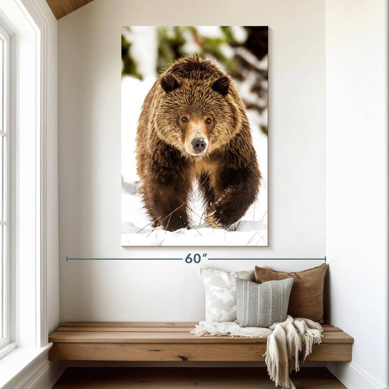 Brampt Walking Grizzly Bear, 51" H x 34" W