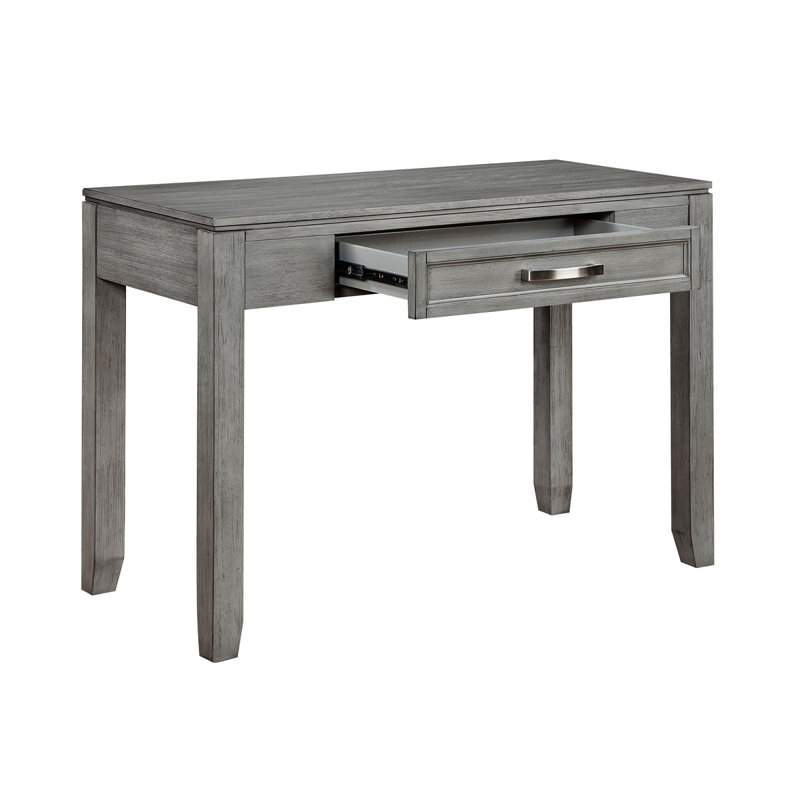 Writing Desk With Drawer Wooden Furniture 1Pc, Gray