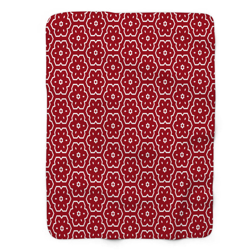 Ruby Shapes - Couverture Sherpa 1 pièce de qualité supérieure 0209, L 60 po x L 80 po