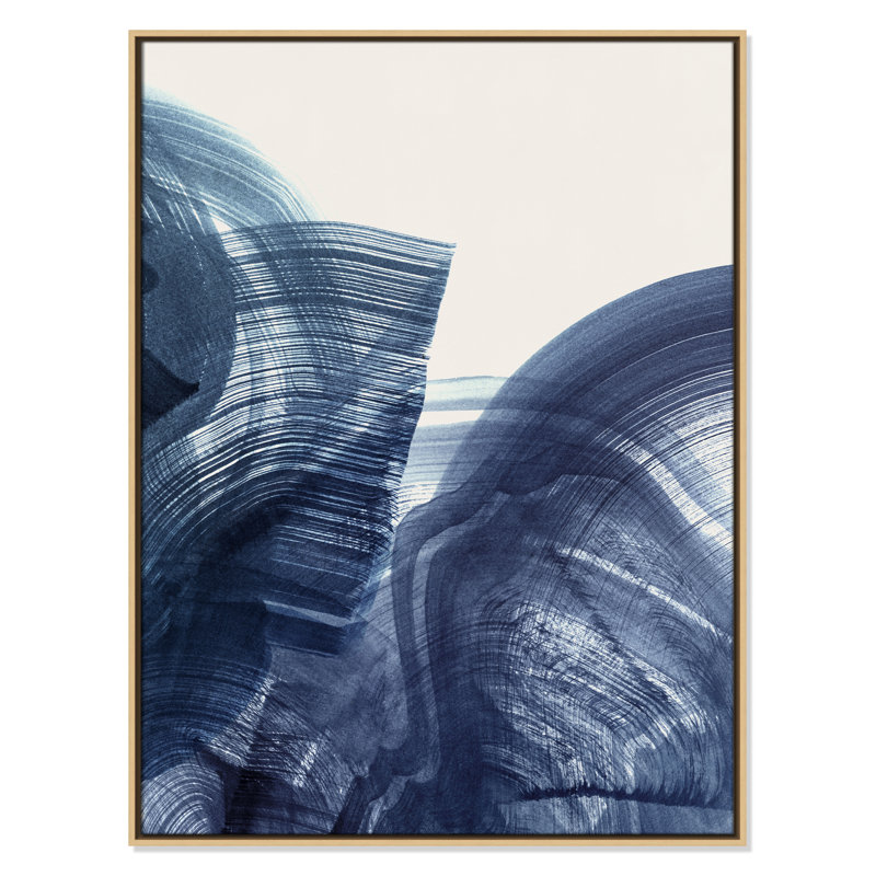 Indigo Crescendo II, impression par , H 41,5 po x l 31,5 po, Flotteur naturel