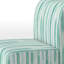 Fauteuil de chambre rayé rembourré - Fauteuil de chambre Mint Breeze-521637669