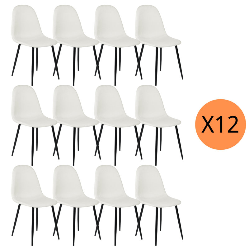 Outdoor Upholstered Chairs (Set of 12)