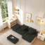 Canapé modulaire surdimensionné désossé en chenille modulaire désossé, conception capitonnée sans assemblage, canapé convertible multi-combinaisons avec base antidérapante, tissu mousseux doux pour le salon-585224634