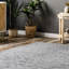 Tapis bleu clair en laine / coton tressé à la main Dalaigh-608915550
