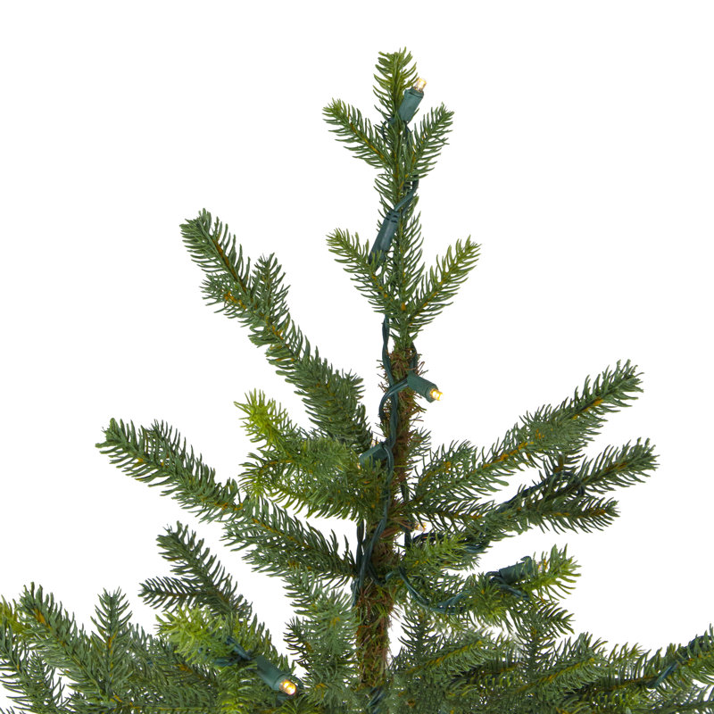 Arbre de Noël artificiel pin 6,5 pi pré-éclairé avec lumières DEL claires