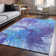 Premium Machine Washable Cerrito Blue Rug
