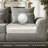Modular Boneless Sectional Sofa - L-Shaped Cloud Couch Set with Ottoman, High Density Foam Cushions, Easy-Clean Performance Fabric, Free Combination Design-1807997039