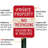 Private Property No Trespassing Violators Prosecuted High-Intensity Reflective 12" X 18" Aluminum Sign