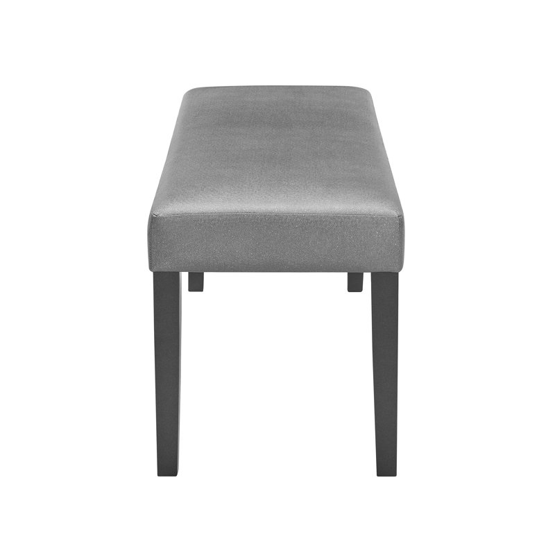 Mickell Upholstered Bench, Grey