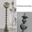Fer argenté + lampes sur pied en acrylique