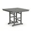 Table de salle à manger pliante carrée en PEHD 1 pièce GREY, L 37,8 po x l 37,8 po x H 29,52 po, table d'extérieur toutes saisons