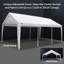 Housse de remplacement ajustable pour auvent très grand pour le lit EX1220, blanc