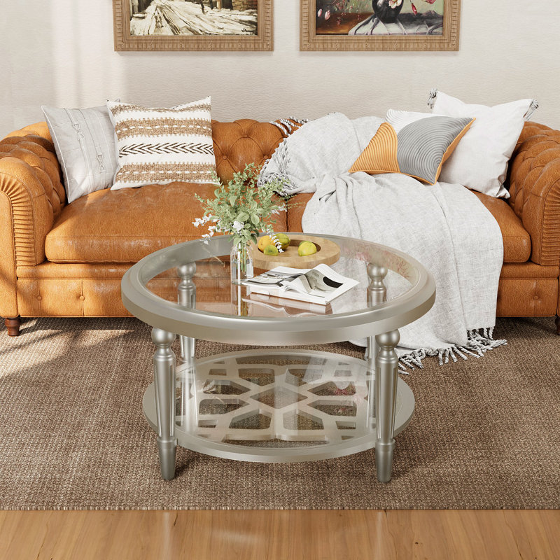 Table basse à 4 pieds avec rangement Enzio, H 18 po x L 32 po x l 32 po