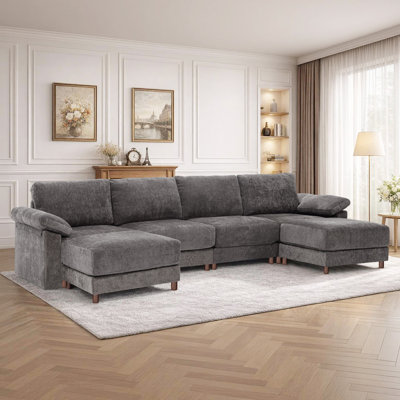 Modern Sectional Sofa Comfy Couch For Living Room