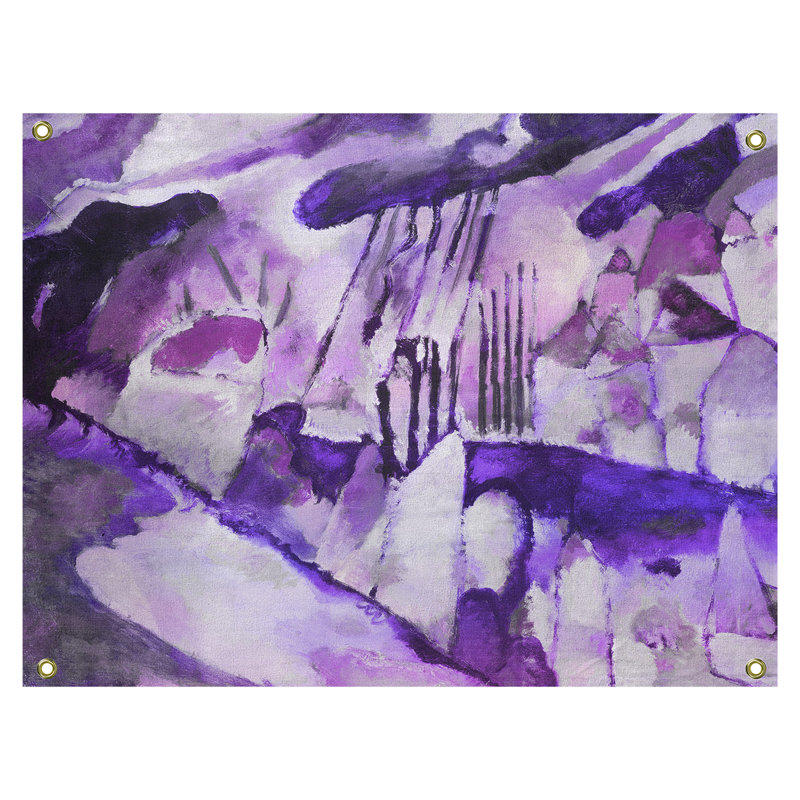 Tapisserie murale Lepley, H 60,5 po x l 51,5 po, Violet