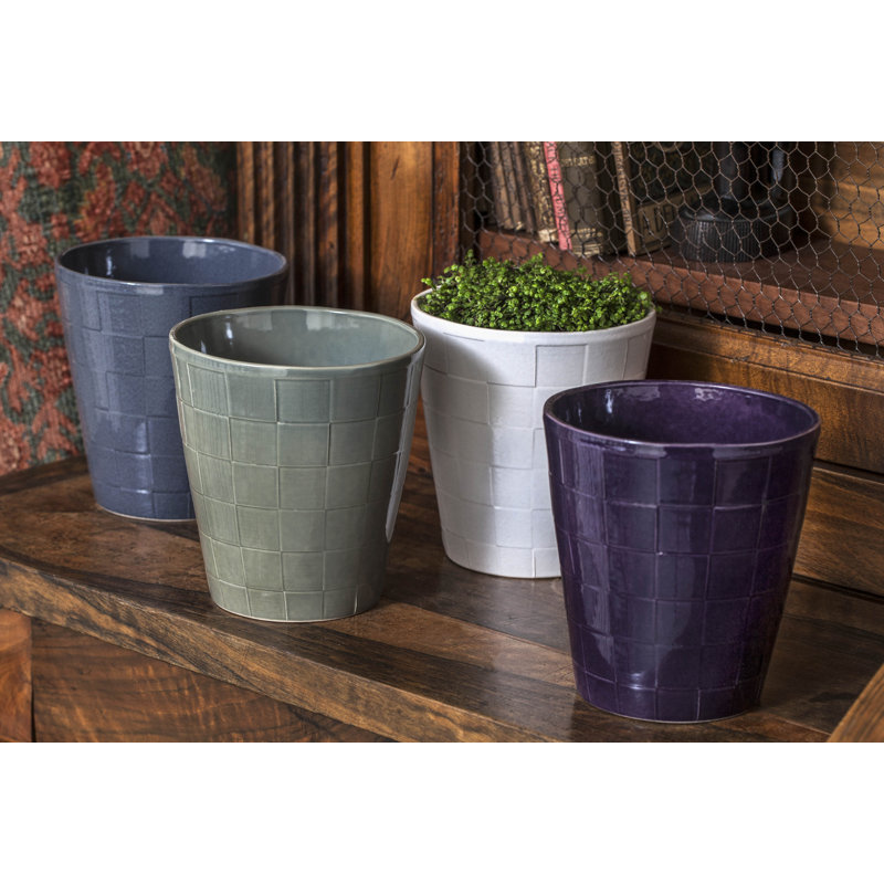 Boho Handmade Pot Planter, Purple