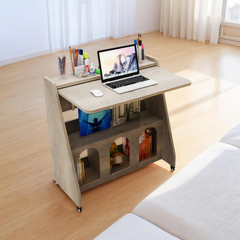 Bureau à roulettes pliable, Gray