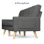 Canapé en tissu d'ameublement 70,5 po Kimiya-1281326564