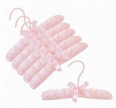 Satin Standard Hanger for Dress/Shirt/Sweater, Pink