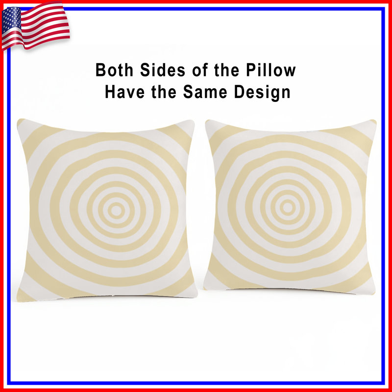 Coussins Concentric, 16 x 16 pouces