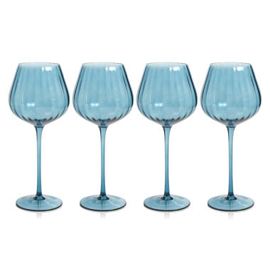 Luigi Bormioli Optica Set of 4 Bordeaux Red Wine Glasses