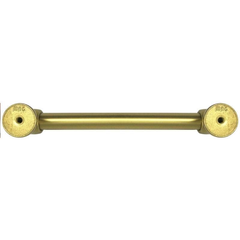 Champagne Brass 5-Inch Cylindrical Bar Pull with Mounting Hardware
