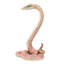 Figurine de serpent en résine rose