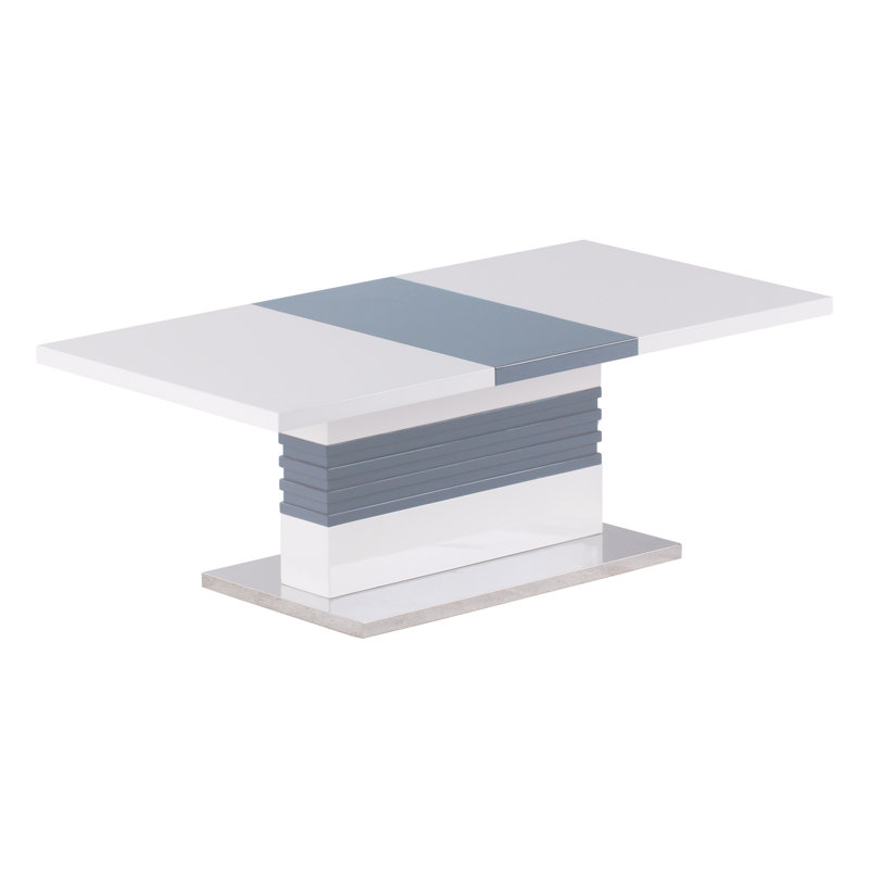 Table basse Wescott, Blanc / Gris