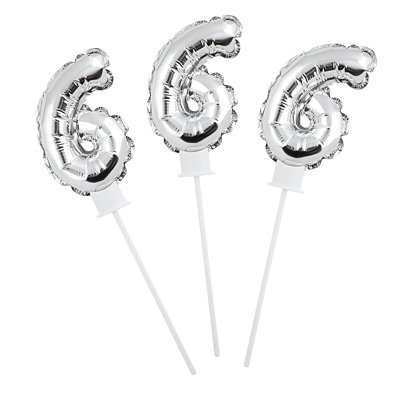 6 ballons en mylar 6 "Fun Express