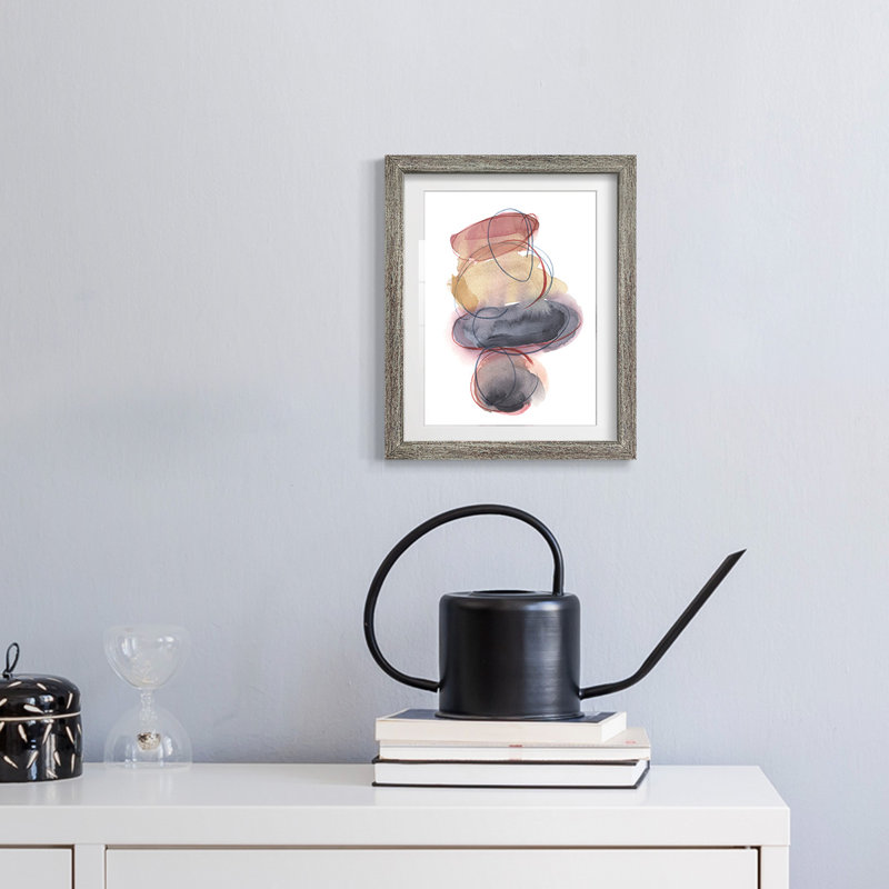 «Balancing Act I», reproduction encadrée, Vieilli, H 25,5 po x l 17,5 po