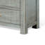 Commode haute 4 tiroirs Amery, bois d'acajou massif bleu Amery